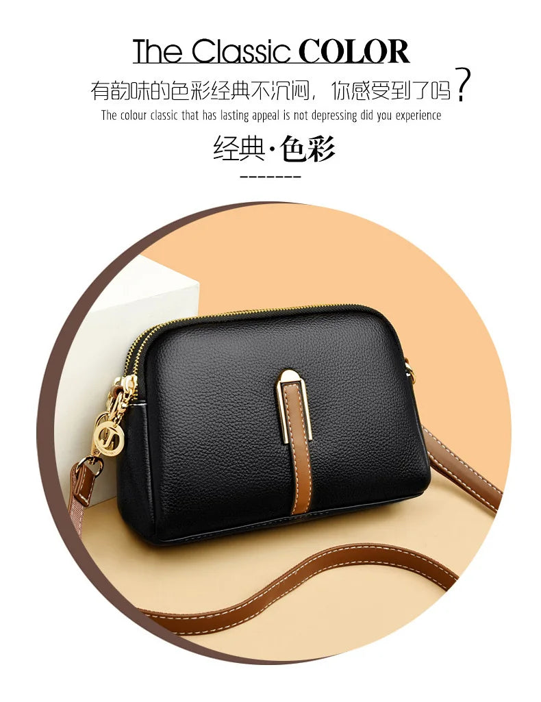 Women's bag 2025 new spring/summer shell bag, simple shoulder bag, zero wallet texture, western-style crossbody small bag