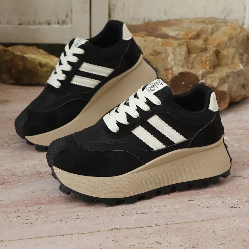 Women's Platform Shoes Fashion Forrest Gump Shoes 2026 New Sneakers for Women Casual Tennis Shoes Thick Sole Vulcanized Footwear