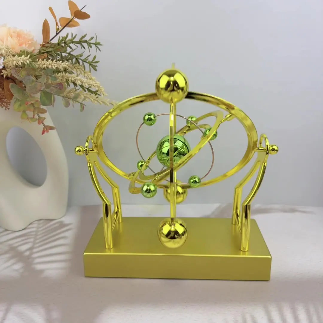 Perpetual Motion Machine Toy Decoration Living Room Physical Cosmic Rotating Ball Desktop Science Educational Toys For Kids Gift