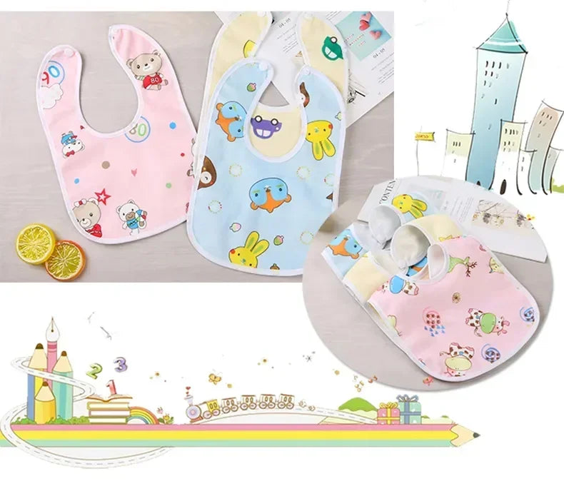 Baby Bibs for Children Waterproof Babys Bib Newborn Water Uptake Bibs Burp Cloths Things for Baby Stuff Feeding Boy Girl