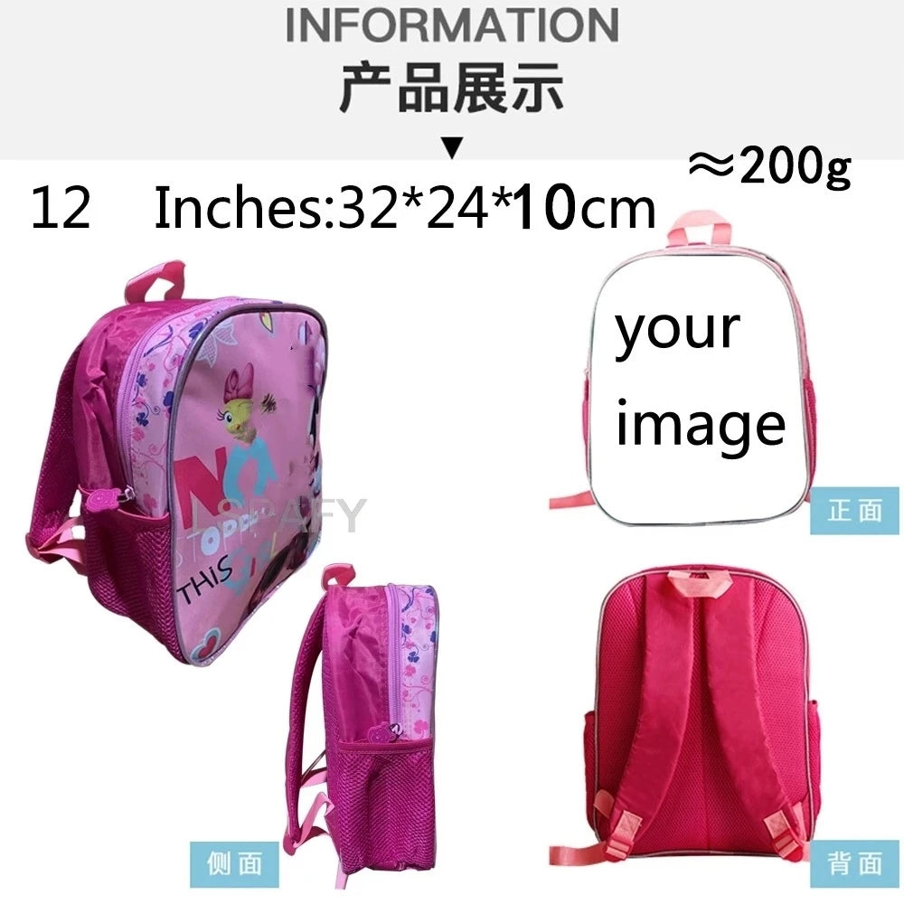 My Little Pony School Bags Kids Book Bags Prints Kindergarten Daypack Pink Cartoon Girls Schoolbags For 1-3-5Years Old