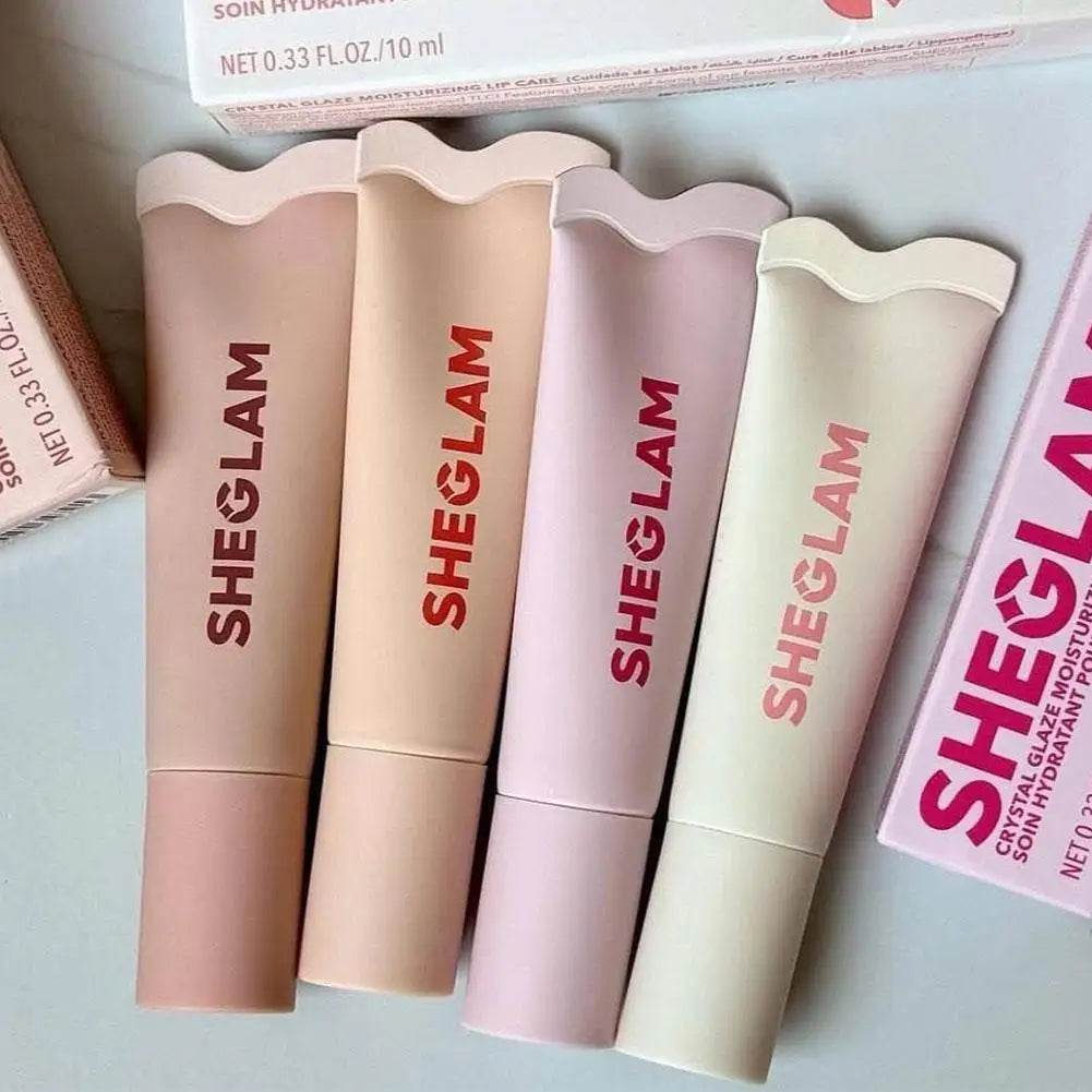 SHEGLAM Crystal Glaze Moisturizing Lip Care Canoy Lane Cocoa Cookie Strawberry Milk Melon Pop Lasting Mirror Lip Tint Beauty Lip