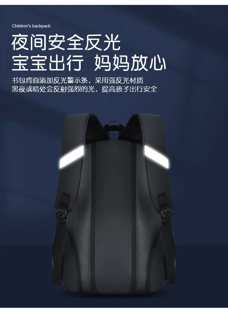 Primary and Middle School Students Schoolbag Boys Light Large Capacity Backpack Children Burden Relief Spine Protection Backpack