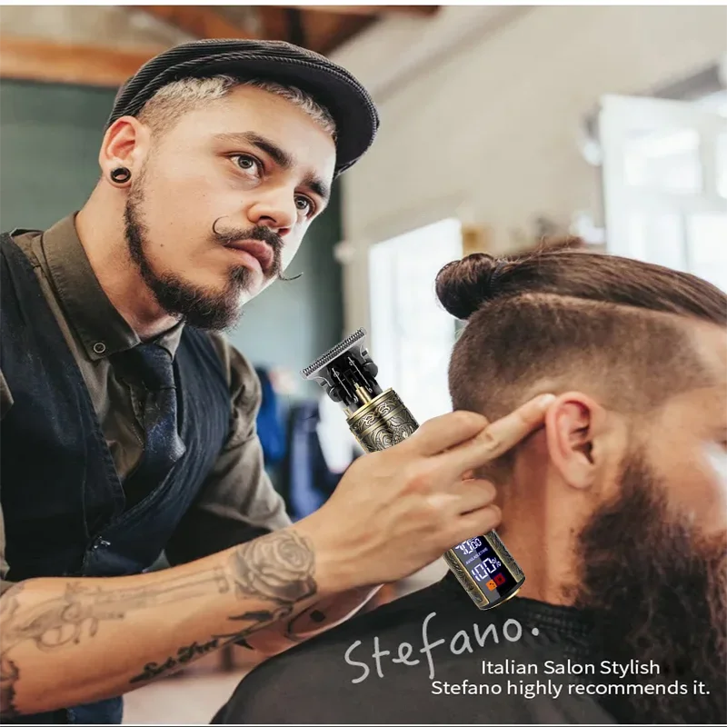 New！T9 Electric Hair Trimmer/Accessories | USB Professional Shaver | 0mm Bald Fade Cutting Machine Portable for Men Home Haircut