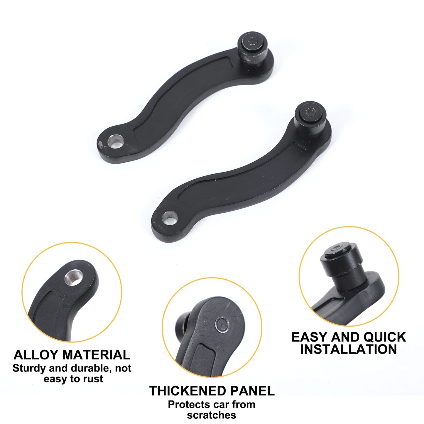 Carbon Steel Black Car Front Door Hinge Replacement Parts For Land Rover Defender 90 110 130 2004-2018 Car Accessories