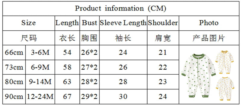 Baby One-piece Clothes Long-sleeved Cotton Newborn Pajamas Rompers Baby Air-conditioned Clothes Spring and Autumn