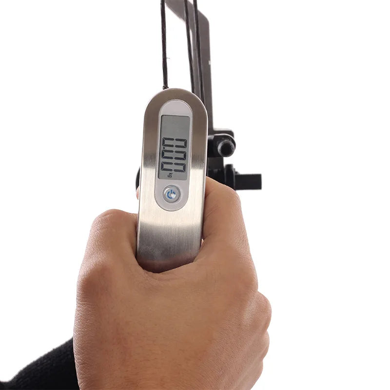 Archery LED Bow Scale 110lbs Draw Weight Weighing Tool Dynamometer Measuring Instrument Hunting Shooting Compound Recurve Bow