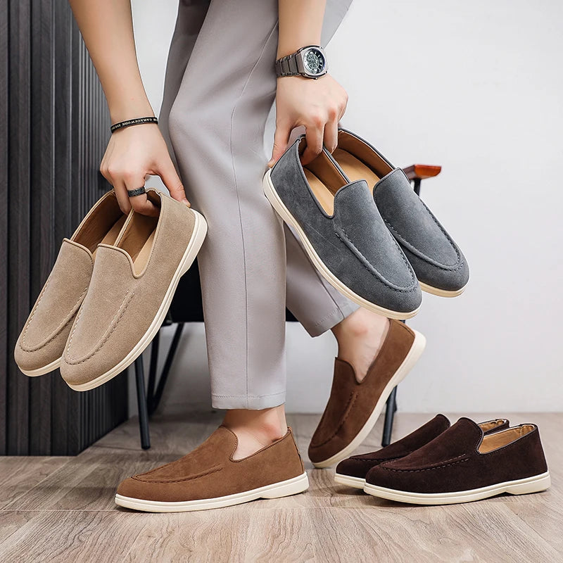 Men Casual Shoes Formal Man Loafers Leisure Walk Tassel Moccasins Italian Breathable Slip on Male Boat Shoes