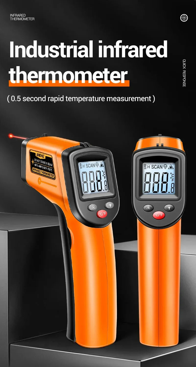 TH201 Digital Thermometer Handheld Non-Contact Laser Temperature Meter Gun Temperature Tester Instruments Pyrometer 2025