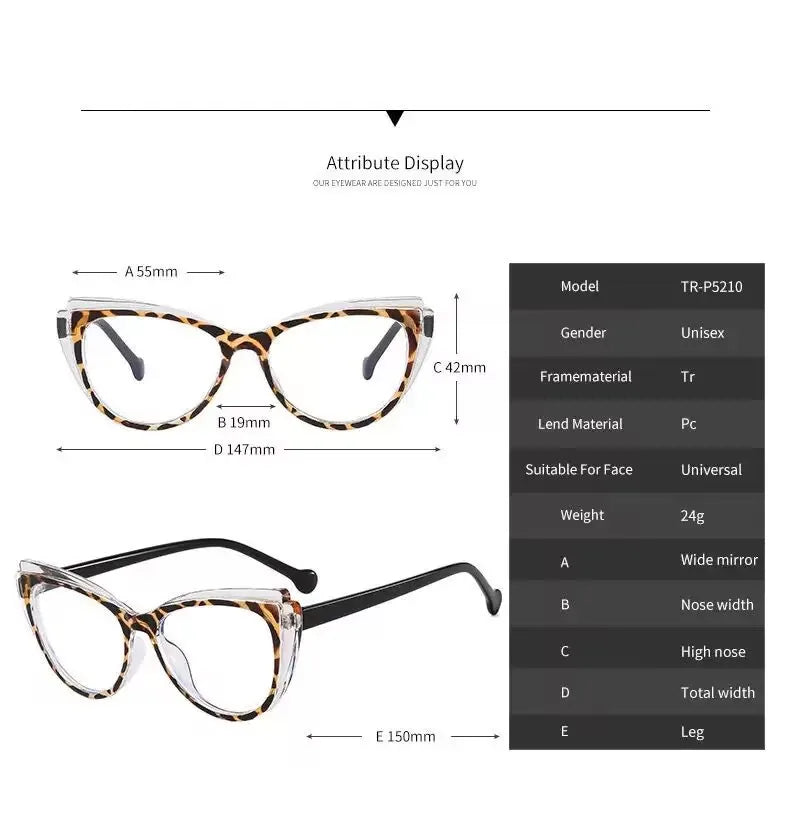 2025 New Fashionable Cat Eye Photochromic Women's Reading Glasses Retro Neutral High Quality Versatile Presbyopia Glasses