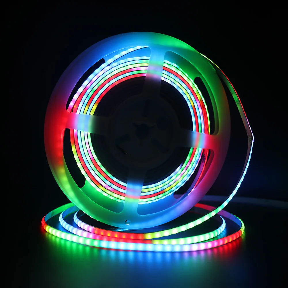 Led Strip Lights 2812b RGB Led Strip Dream Color 5mm DC5V 12V APP Control Luces Flexible Diode Decor TV Screen BackLight Pixel