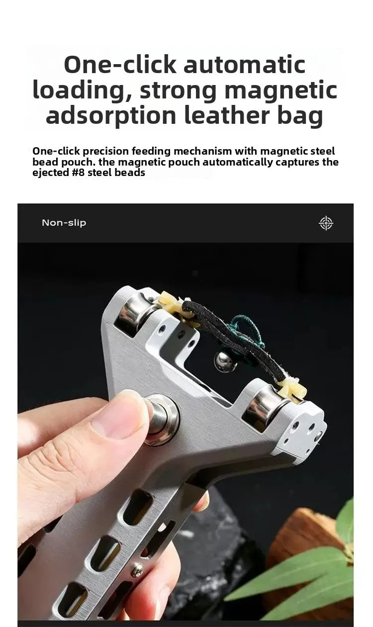 Automatic Slingshot Adult Outdoor Shooting Competition Specialized Slingshot Toy HALF METAL HALF PLASTIC 3D Print Sling Shot