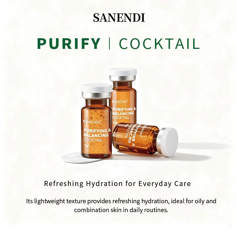 Sanendi Facial Care Serum Set Deep Moisturizing Relief Serum Firming and Glowing Skin Korean Moisturizing Care Series 7ml*5