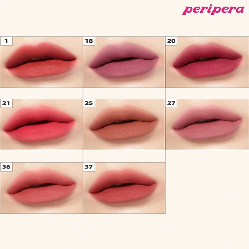 K-beauty Ink Velvet Lipstick high-pigment and long-wearing, weightless, gluten-free, paraben-free, velvet-matte, long-lasting