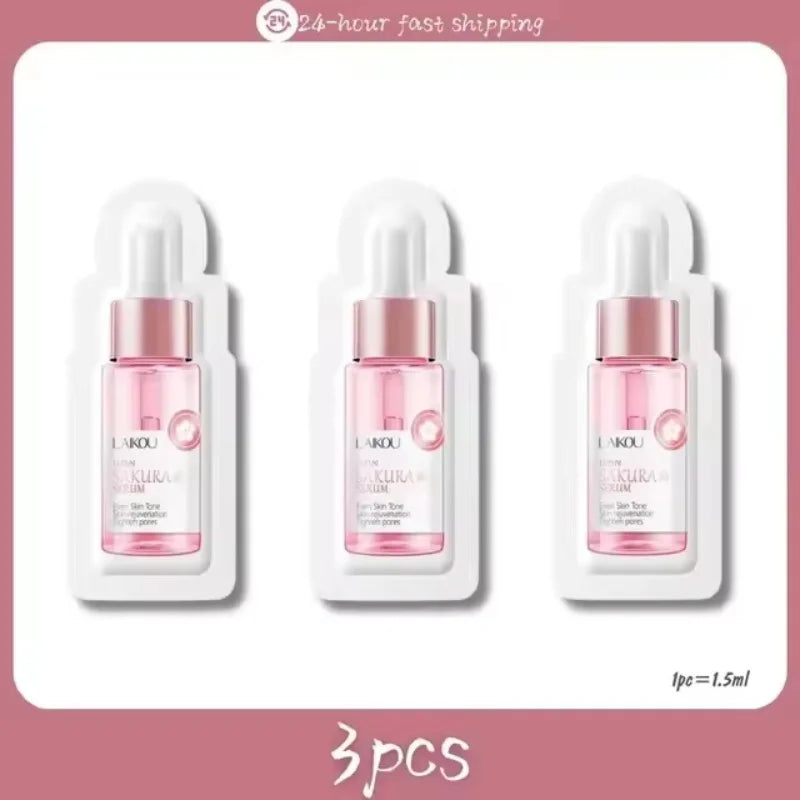 Sakura Whitening Face Serum Anti Aging Fade Fine Lines Tighten Pores Improve Melanin Pigment Dull Moisturizer Brighten Skin Care
