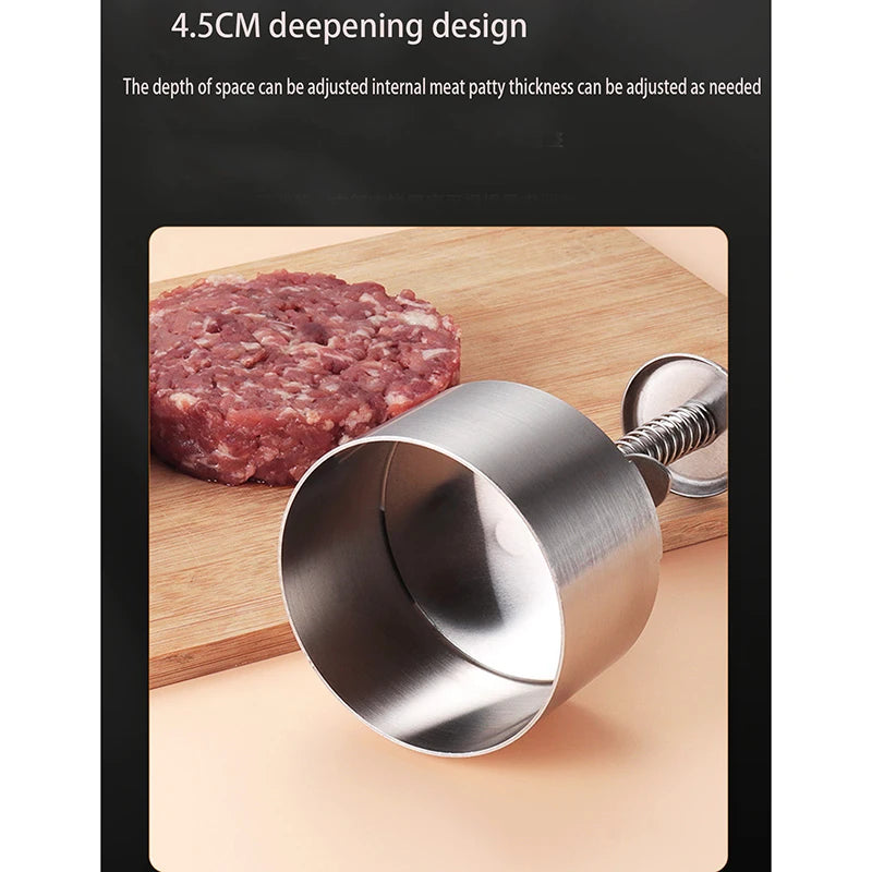 Hamburger press utensils kitchen meat tools tableware hamburger meat press stainless steel meat press meat pie meat filling mold