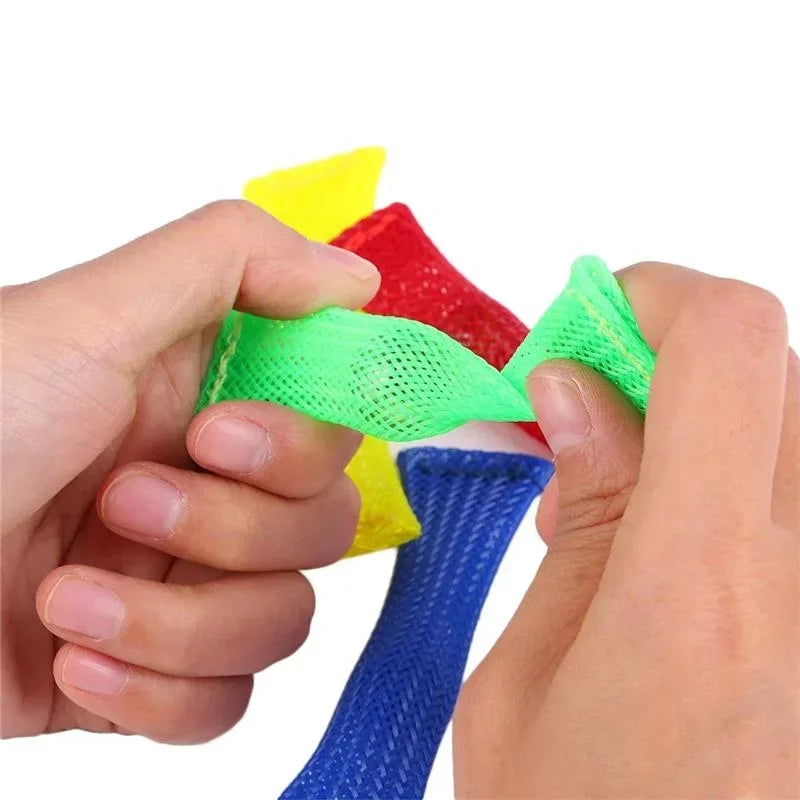 Marble Sensory Toys Marbles Ball Autism Anxiety Therapy Toy Stress Relief Hand Braided Mesh Easy Bend Fidget Toys for Kids Gift