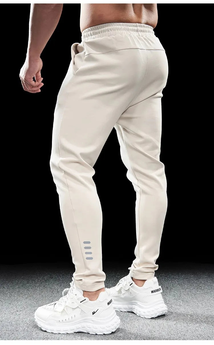 Men's Sports Gym Fitness Casual Slim Stretch Running Pants Tops Men's Quick-drying Breathable Training Pants Autumn Winter