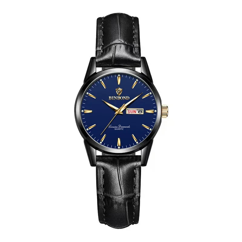 Man Watch Top Luxury Brand Couple Watch For Women Men Waterproof Clock Male Calendar Quartz Wrist Watches Leather Strap Ladies