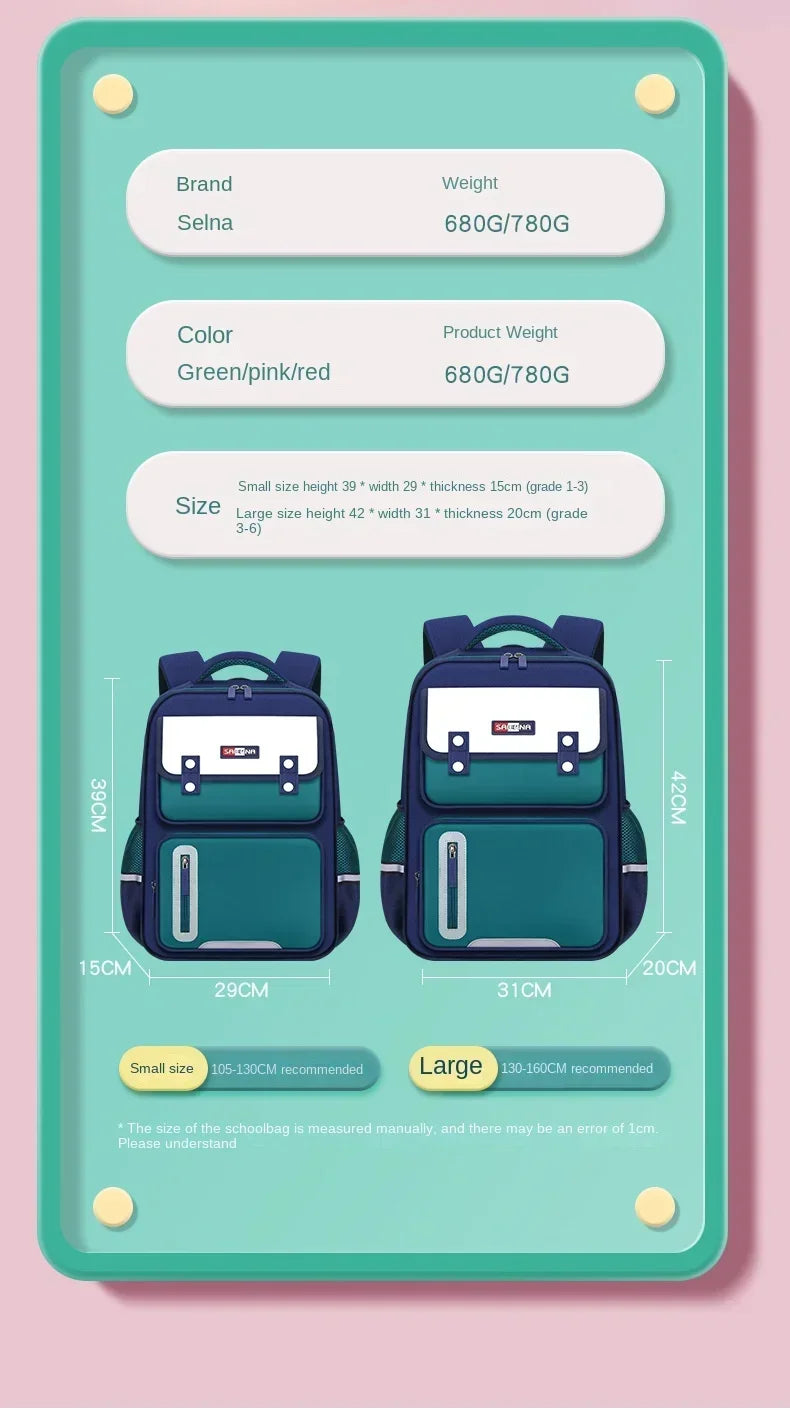 Childrens Schoolbag Fashion New Boys Girls Student Primary School Schoolbag Kids Waterproof Childrens Shoulder Bag Schoolbag