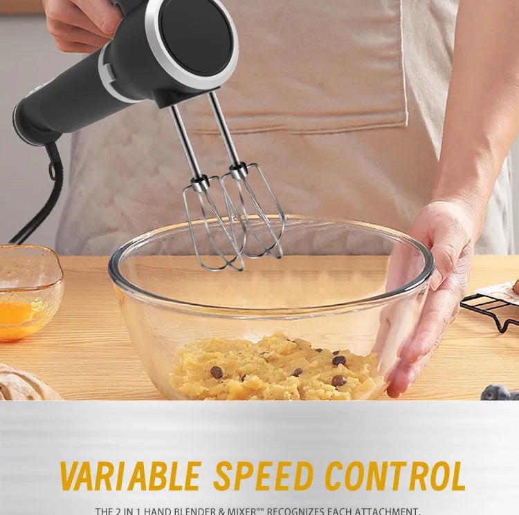 Manual Hand Blender 800 Peak Watt 1 Speed Immersion Blender And 7 Speed Hand Mixer Easy Glide Hand Blender Electric 600ml