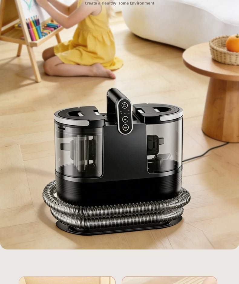 Handheld Fabric Steam Cleaner Multi-Purpose Upholstery Washer for Sofa, Curtain & Mattress 1500W High-Pressure Spray & Suction