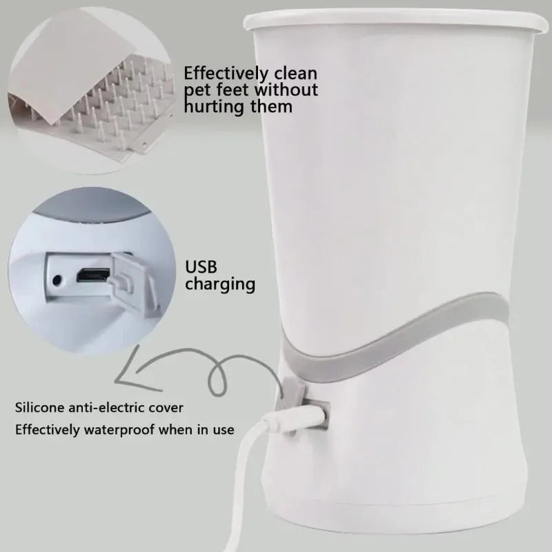Portable Electric Pet Feet Washer Automatic Pet Paw Cleaner Quick Low Noise Dog Cat Paw Cleaning Cup for Dogs Cats Top Rated
