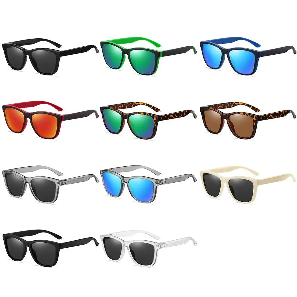 Polarized Sunglasses - Men & Women Mirrored Driving Fishing Sun Glasses with UV400 Protection, Classic Retro Shades