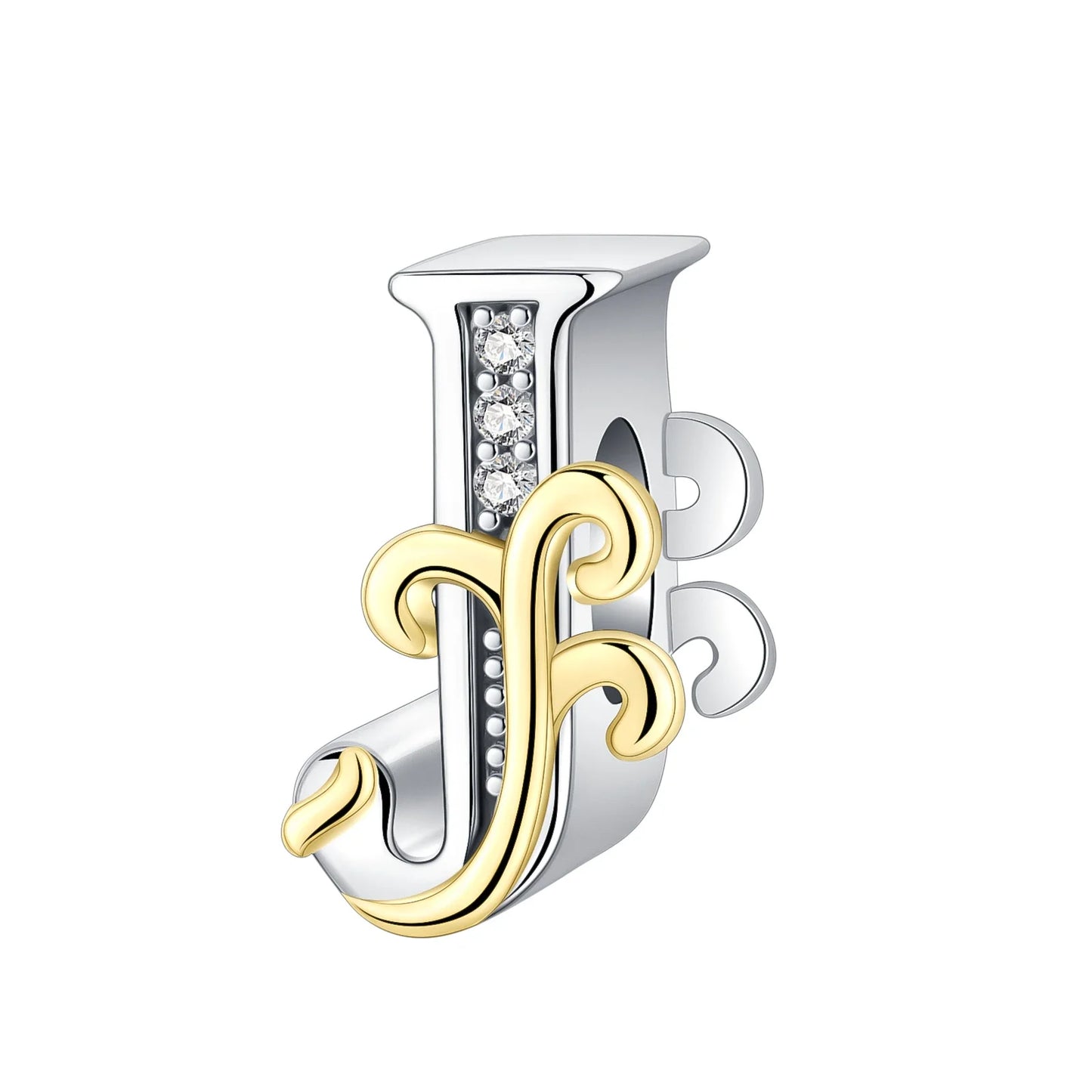 925 Sterling Silver Full series of A-Z letters pendant Charms For Original  Bracelet Charm Necklace Diy Female Jewelry