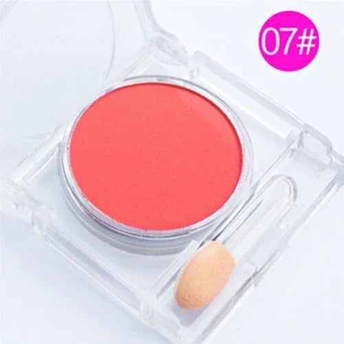 Monochrome blush Matte Natural Cheek Color Brightening Face Waterproof Facial Contouring Makeup Blush Powder Soft Makeup