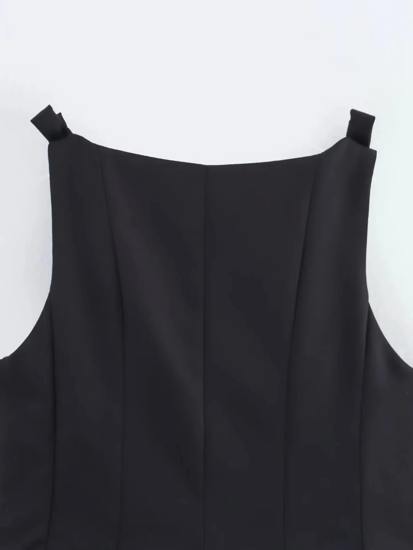 Summer Women Vintage Black Cropped Tops Bow Slim O Neck Sleeveless Off Shoulder Tank Tops Trend Female Casual Chic Vest Top