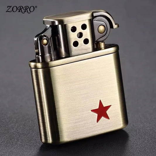 Zorro Lighter Retro Grinding Wheel Metal Constantine Flint Antique Series Lighter Various Patterns Men's Gifts