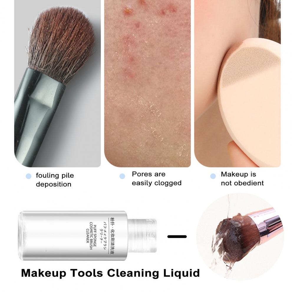 Makeup Tool Cleaner Makeup Brush Solution Efficient Makeup Brush Cleaner Puff Cleaner Beauty Eggs Cleanser Washing Fluid 50/80ML