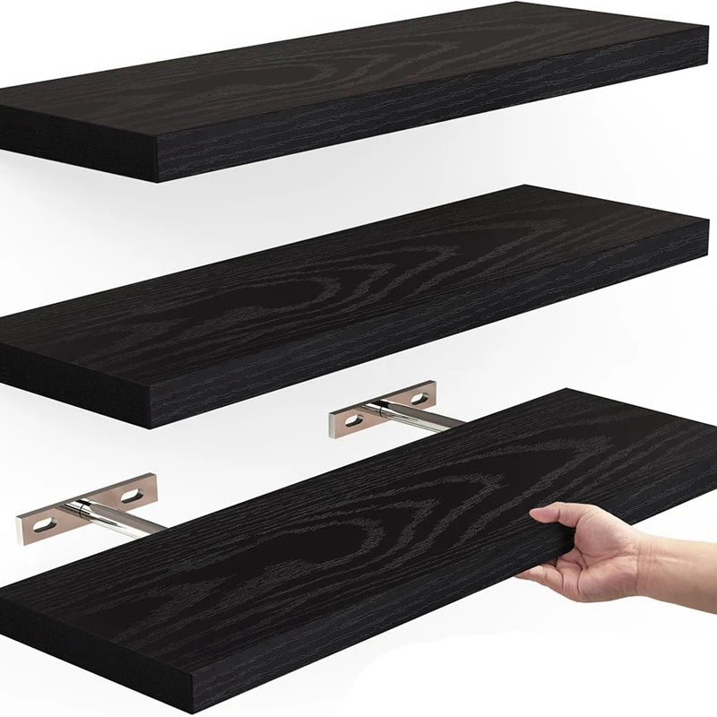 Floating Shelves For Wall,16In Wood Wall Shelf For Room Decor/Storage/Display,For Bedroom,Bathroom,Living Room,Kitchen