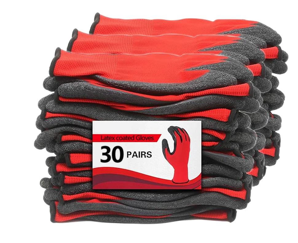 Crinkled Anti-Slip Gloves, Anti-Skid Labor Protection Gloves, Work Gloves. High Grip, Wear-Resistant & Anti-Slip