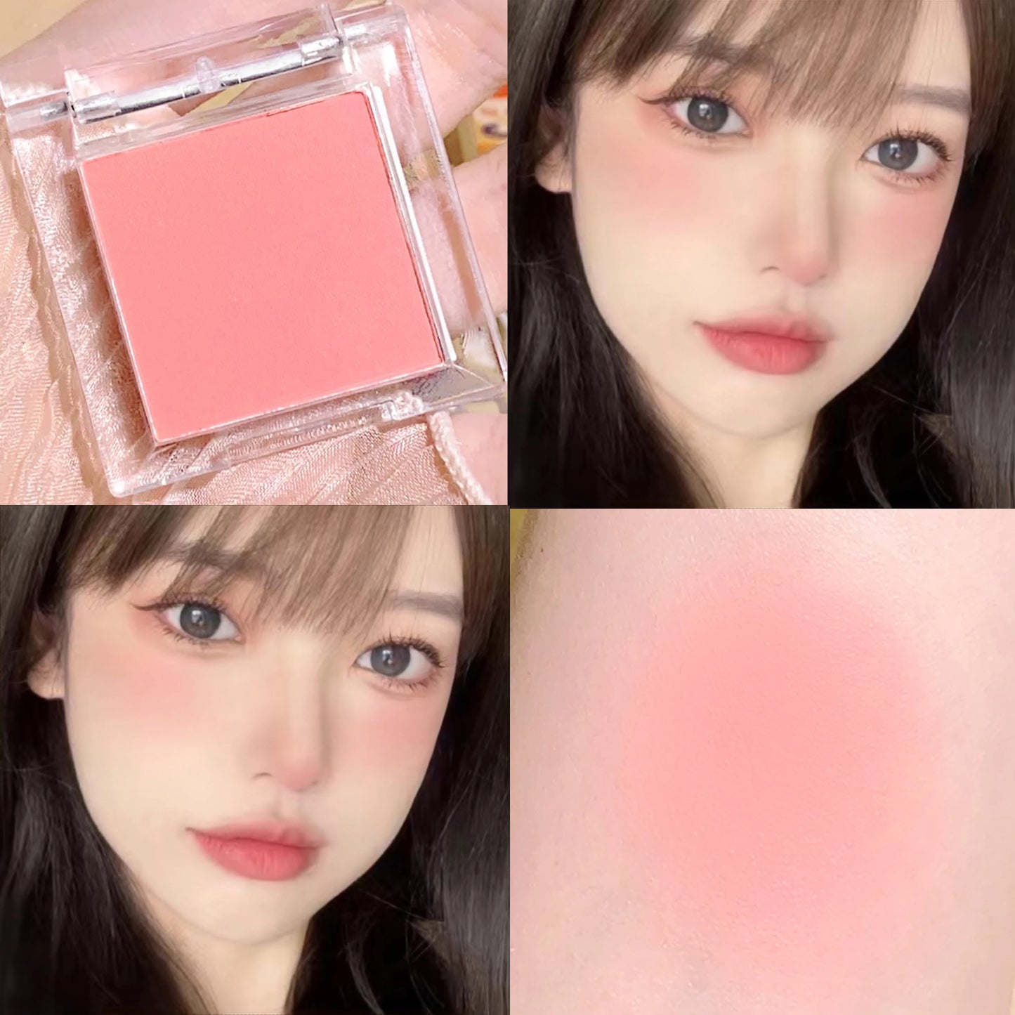 HISYI monochrome blush brightens matte nude makeup natural highlight repair three-dimensional eye shadow makeup
