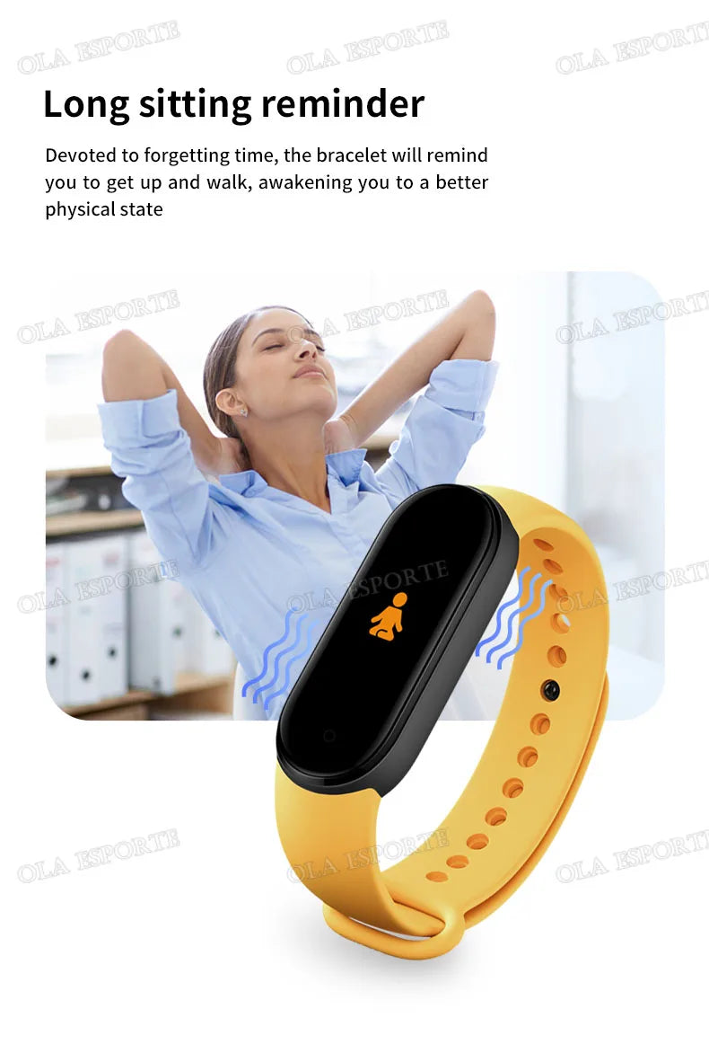 For Men Women Smart Watch Heart Rate Sleep Monitoring Fashion Waterproof Sports Bracelet Full Touch Screen Multiple Sports Modes