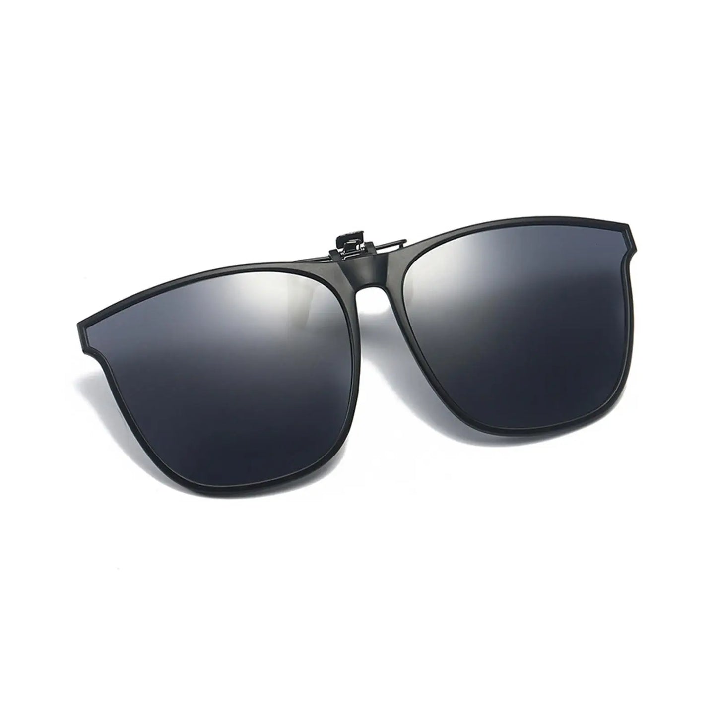 Polarized Clip On Sunglasses Men Women UV400 Anti Glare Sun Glasses for Driving Fishing Vintage Square Flip Up Glasses Eyewear