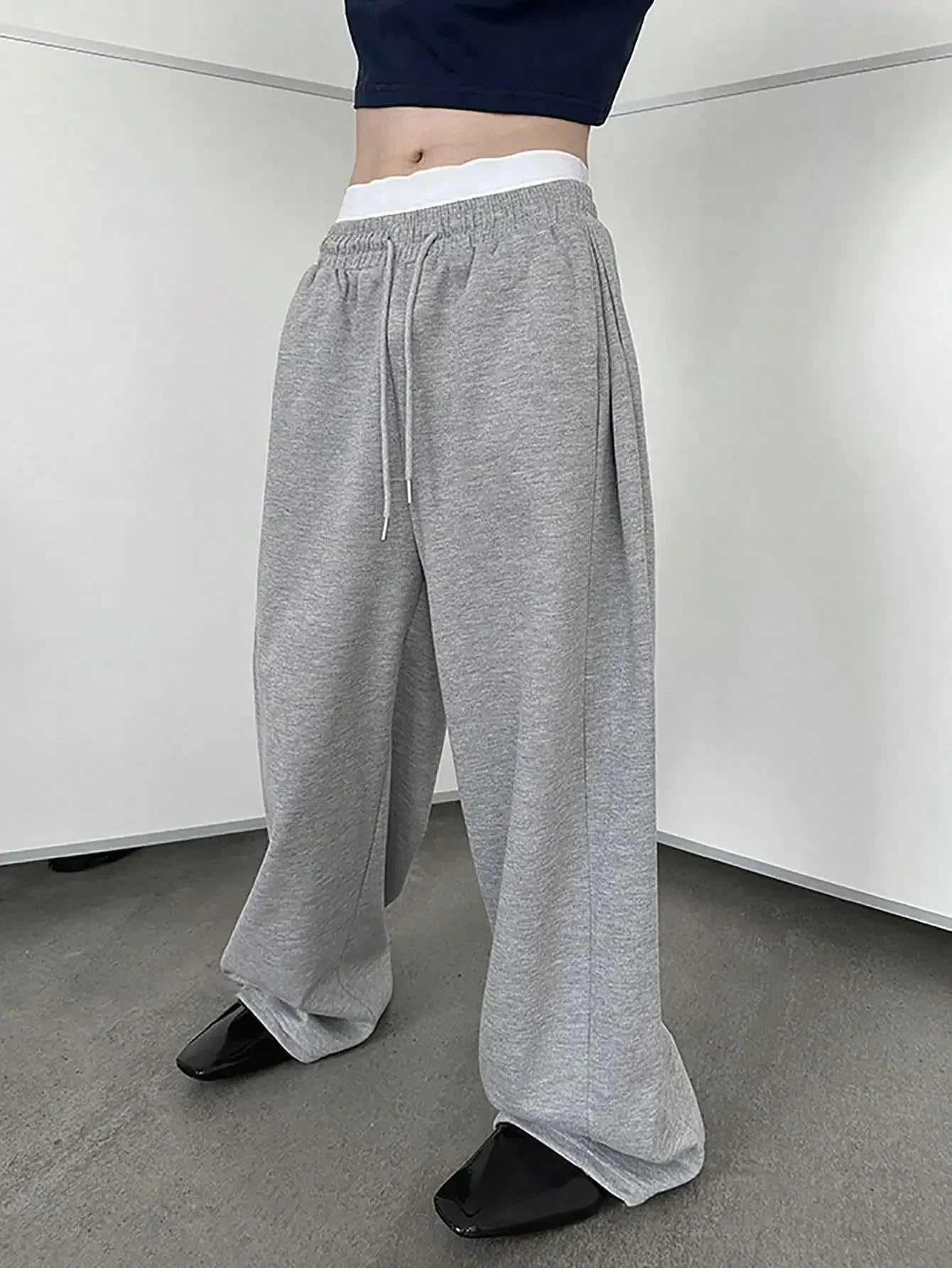 2025 New Korean style Sweatpants Sport Pants Men Running Pants Spring Summer Loose Casual Sweat Pants Straight Jogging Pants Men