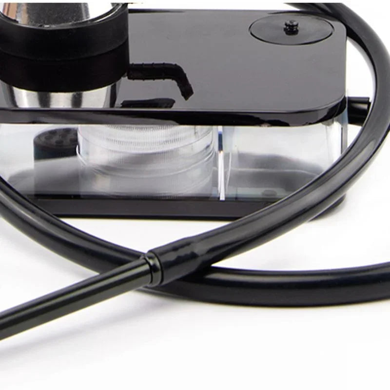 Rectangle Hookah Smoking Pipe Set Shisha Narguile Complete with Remote LED Light Shisha Bowls Charcoal Rack Smoking Accessories