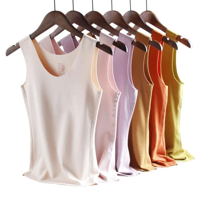 Thermal Underwear Vest Thermo Lingerie Woman Winter Inner Wear Comfortable Warm Top Inner Wear Thermo Shirt Ladies Undershirt