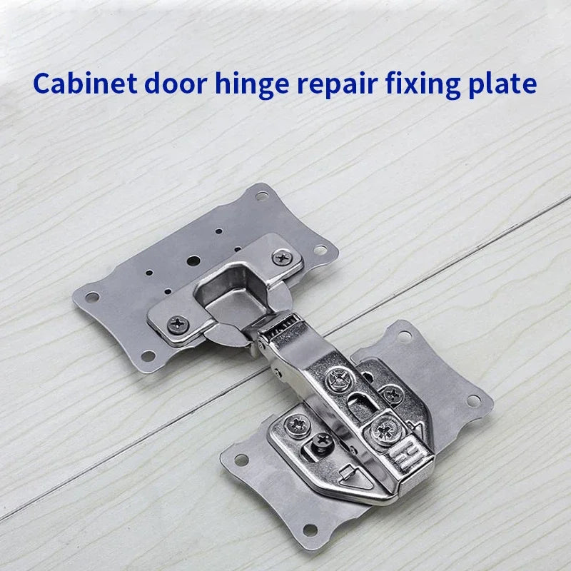 4/8pcs hinge repair parts fixing plate with screws, repair plate, installation gasket, used for cabinet and wardrobe doors
