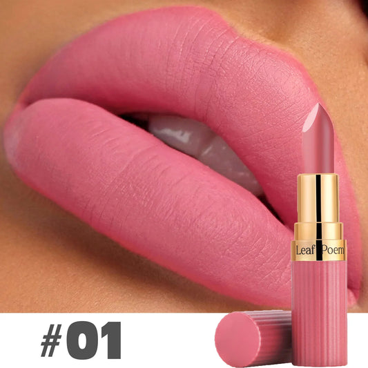 6-Color Matte Lipstick Waterproof Long-lasting Moisturizing Velvet Matte Lipstick High Pigment Lips Cosmetics Pink Lip Stick