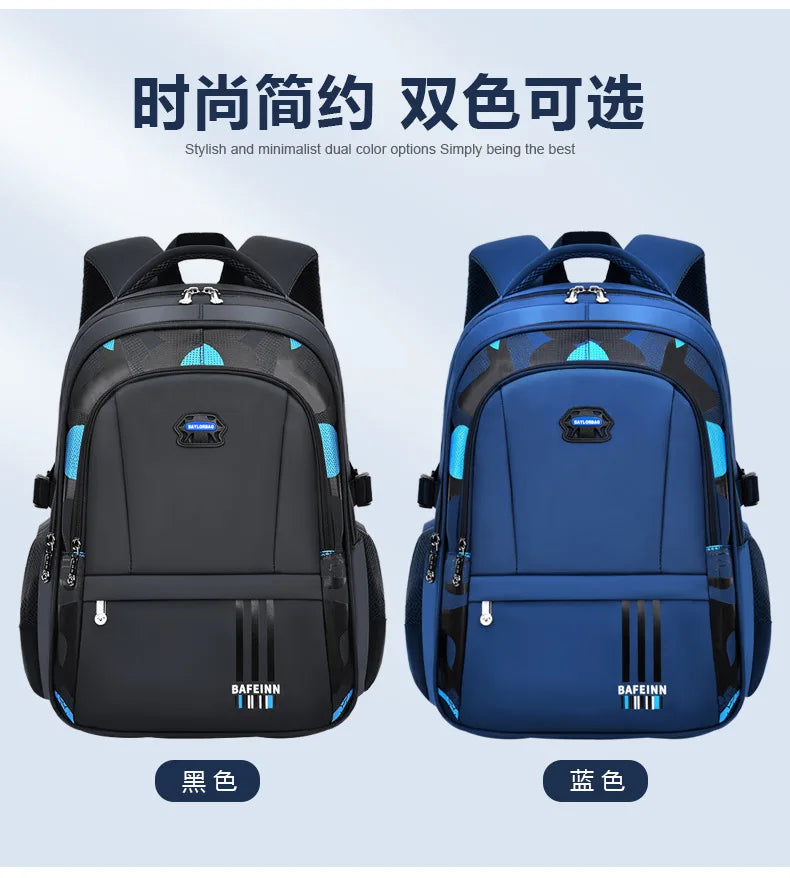 New Elementary School Students Schoolbag Boys 1-3-6 Grades 6-12 Years Old Lightweight Leisure CHILDREN'S Shoulder Bag Large Capa