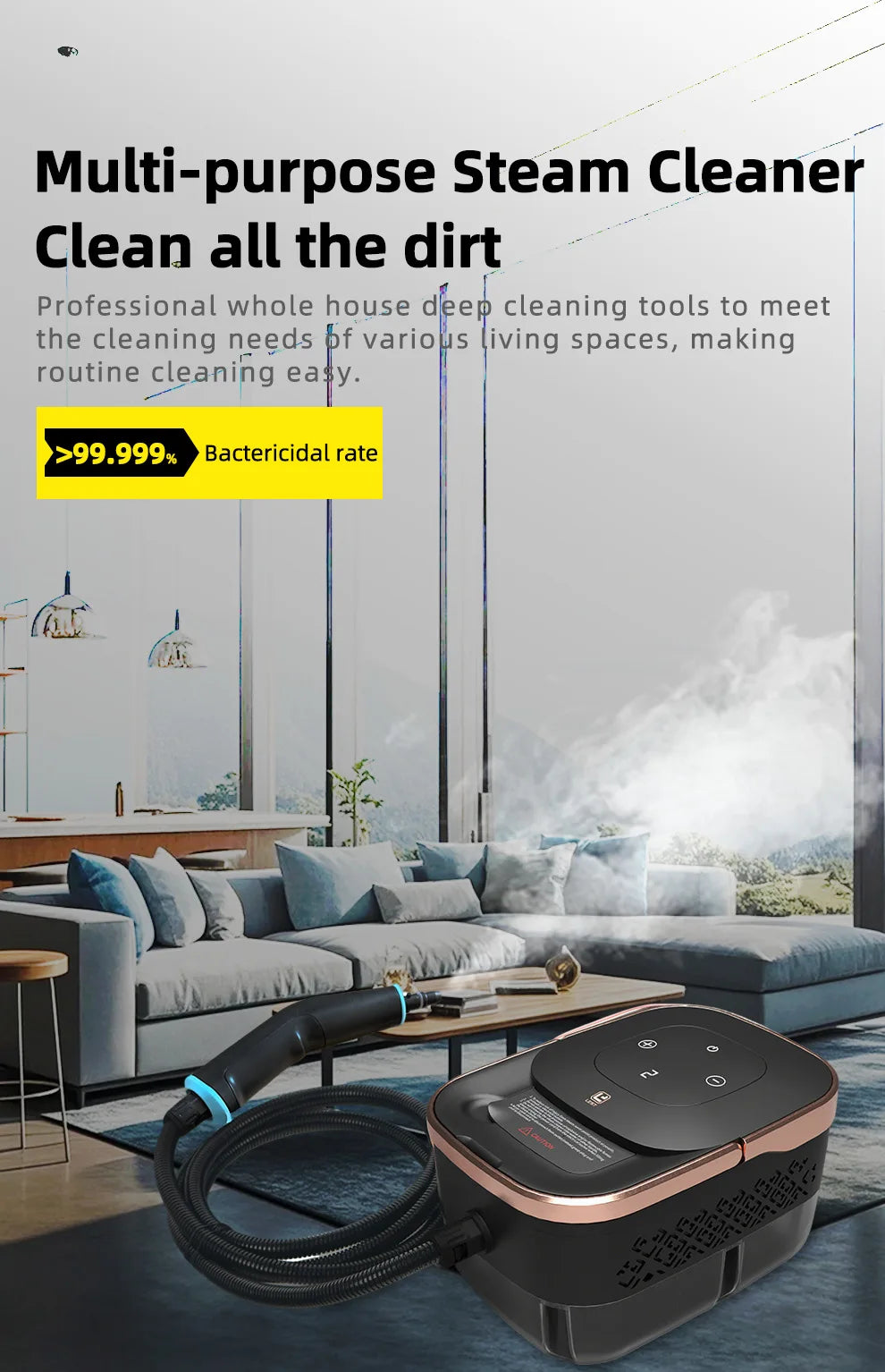 Auto Detailing & Maintenance Steam Washer High-Pressure Portable Cleaner for Car Beauty Shop Use