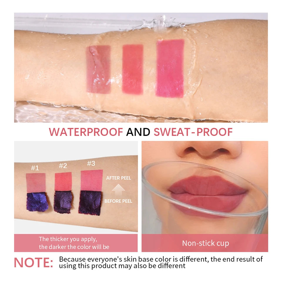 Matte Lip Tint Peel Off Lip Tints Stain Cosmetics Liquid Lipstick Lips Stick Free Shipping Makeup Ink Inks Gloss Pack Set