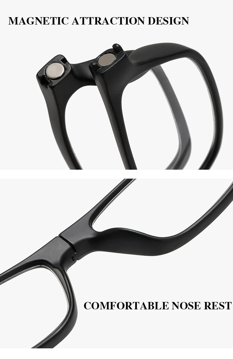 The new neck-hugging reading glasses are convenient to carry and are high-definition and comfortable for daily reading
