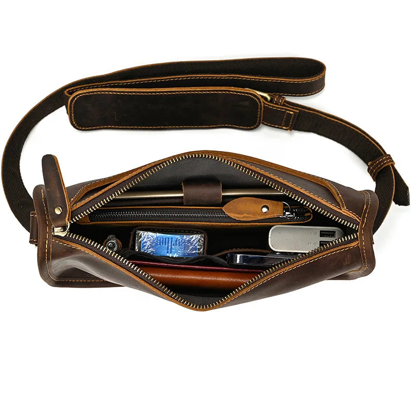 Genuine Leather Man Shoulder Bags Cow Skin Mens Casual Crossbody Bag Messenger Bag cross shoulder bag men leather