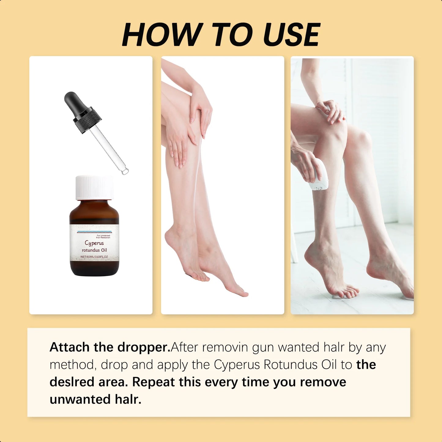 Cyperus Rotundus Oil Body Hair Remover Oil For Armpit Legs Arms Hair Growth Inhibitor Skin Care Body Soothes Moisturizing Oil