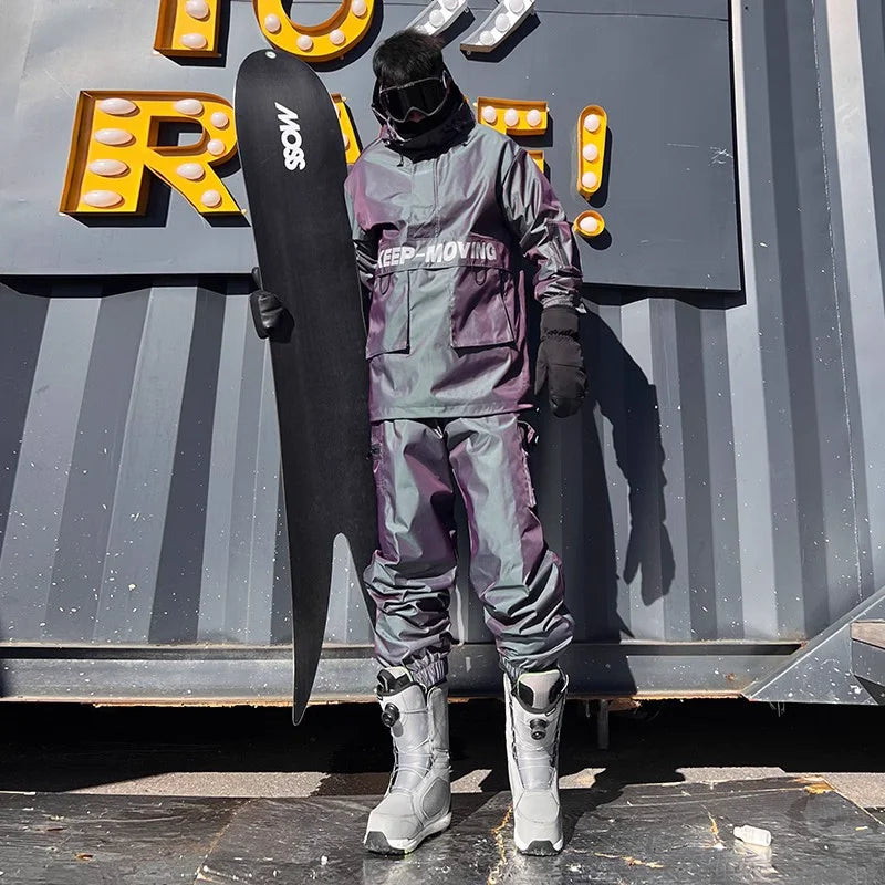 Ski Suit Set for Men and Women Windproof, Waterproof, Warm Jacket and Pants Complete Set of Snowboarding Gear High Quality